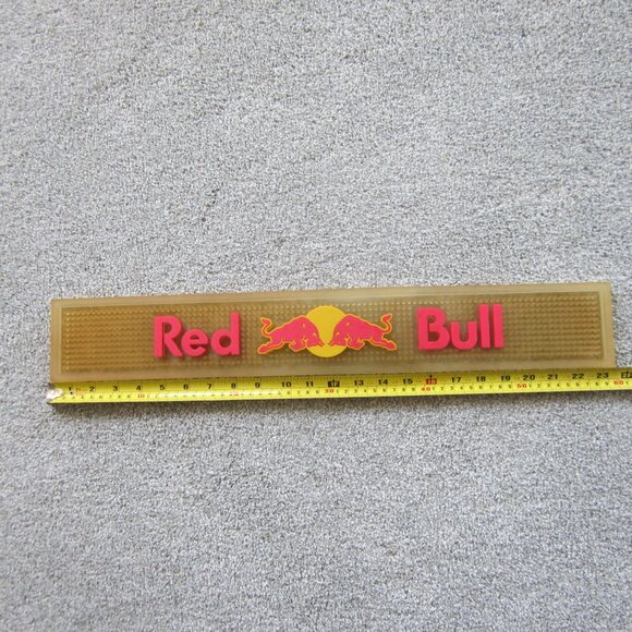 Red Bull Rubber Bar Drink Spill Mat 23.25" Long x 3.5" Wide - Used - Picture 6 of 9